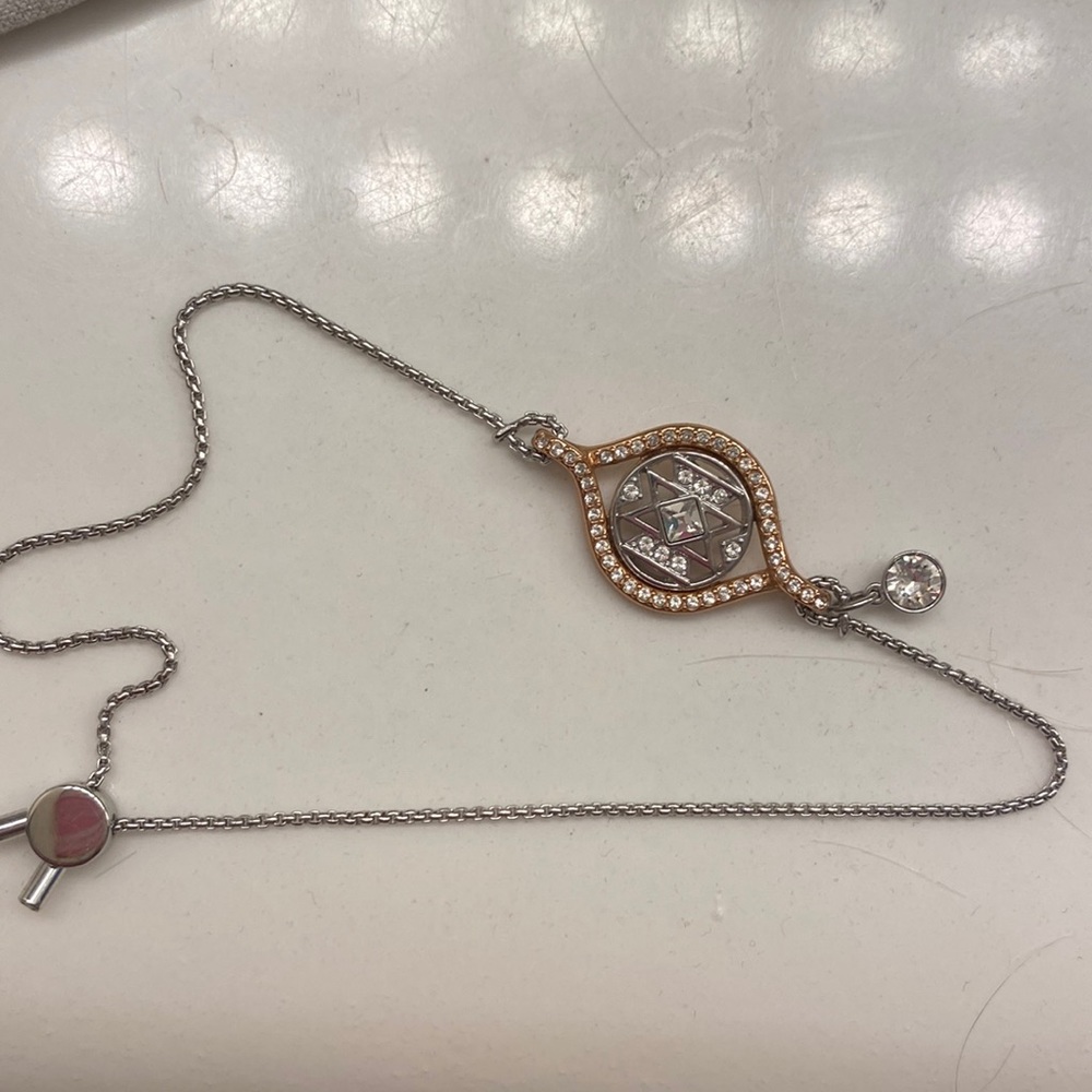 Bracelet silver and rose gold